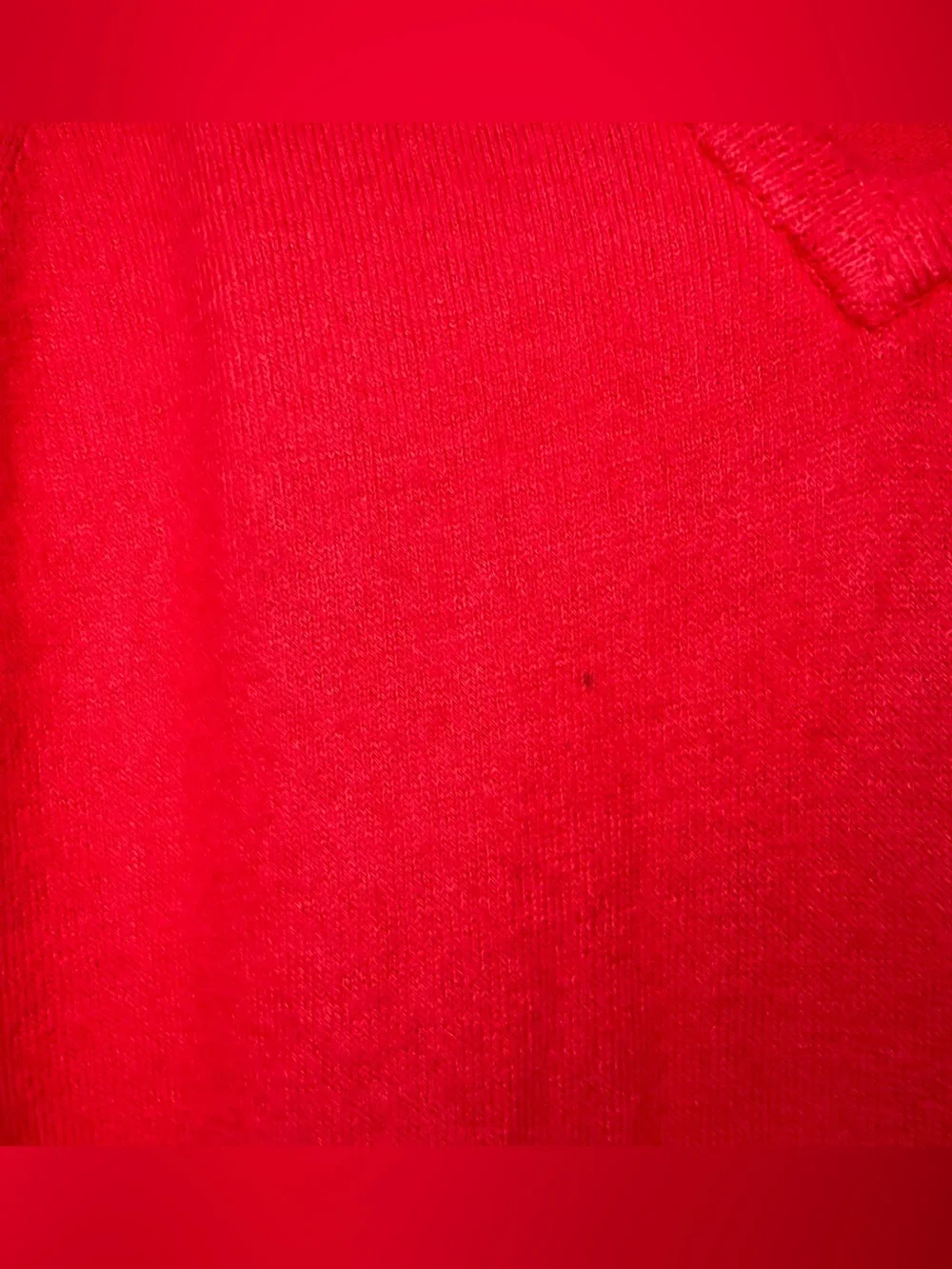 Vintage Christian Dior Orlon Acrylic V-Neck Sweater Men's Sz L red